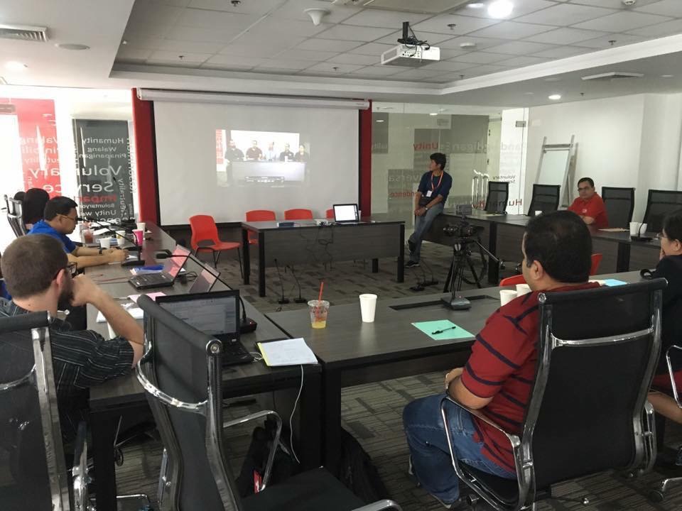 A Sep. 2016 intimate session on media strategies with top officials of the International Committee of the Red Cross in the Philippines.